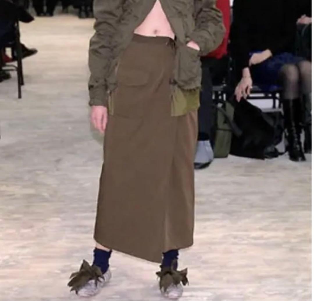 コムデギャルソン　フラットシューズ　リボン　23 刺繍　花柄　奇抜