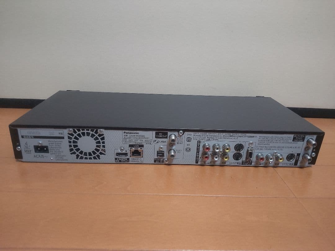 パナソニック　DIGA DMR―BW680 500GB→1TB プチメンテ済み