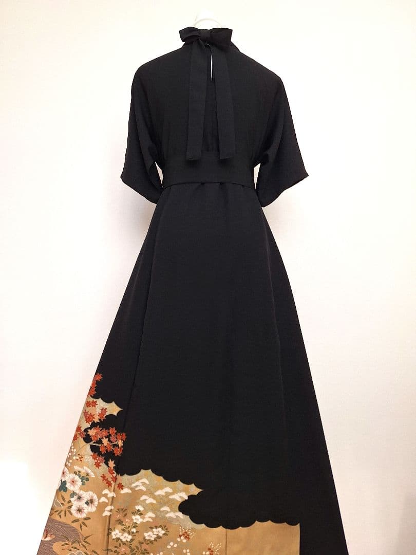 着物リメイクワンピース3663