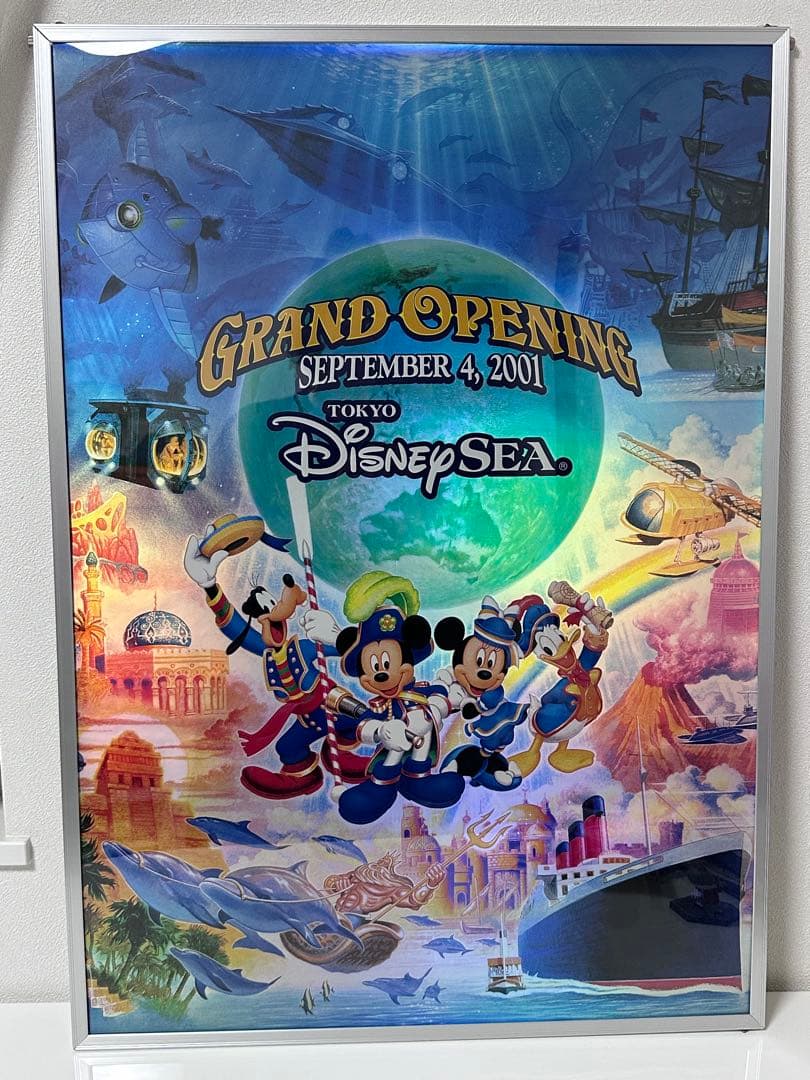 B2 ポスター　ディズニーシー　グランドオープン　ポスター　ミッキー　ミニー