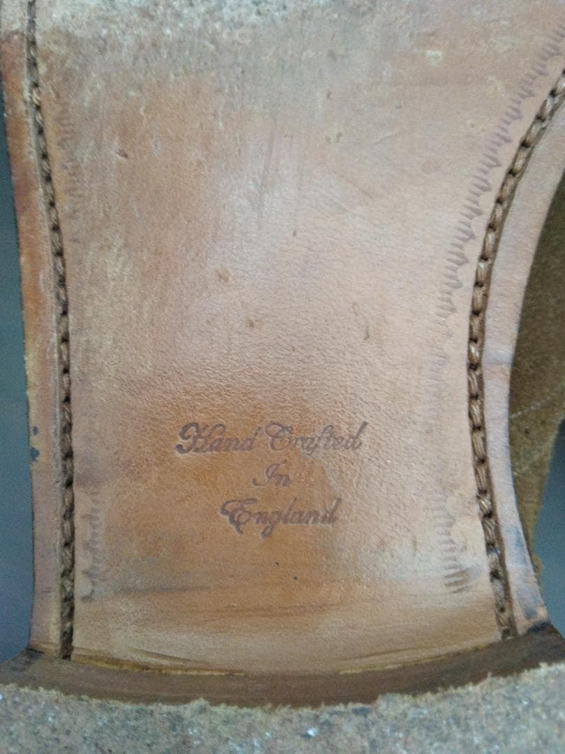 クマ吉さん専用【UK8.5】クロケット＆ジョーンズ　スエードブローグ