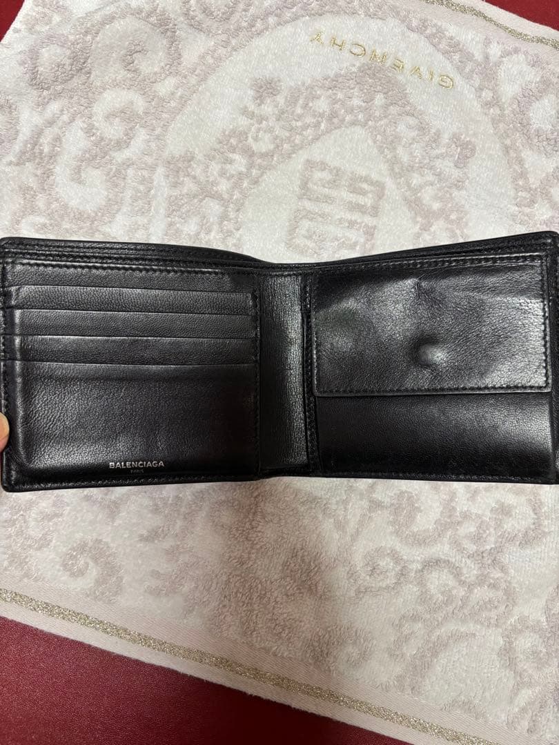 BALENCIAGA ブラック 二つ折り財布