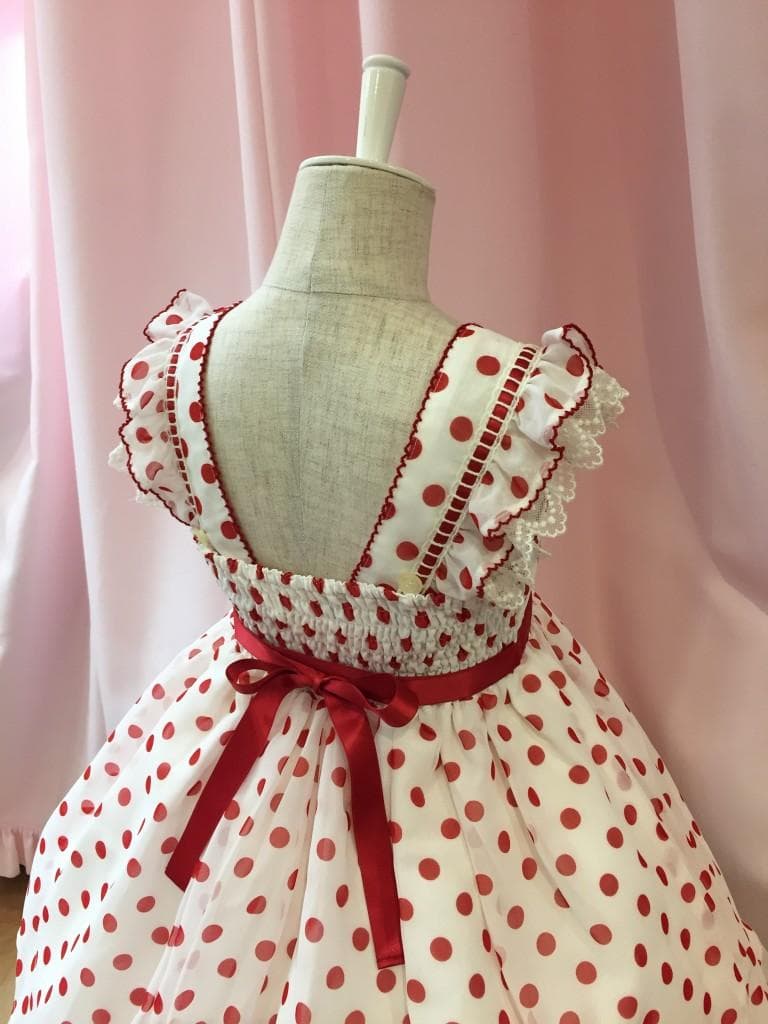 り*ん様 阪急限定シフォンドットドレス・100・新品タグ付き・・シャーリーテンプ