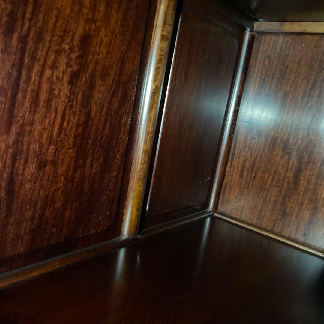 唐木家具　高級　花梨茶棚　希少　アジアン　アンティーク　茶箪笥　保証書付き