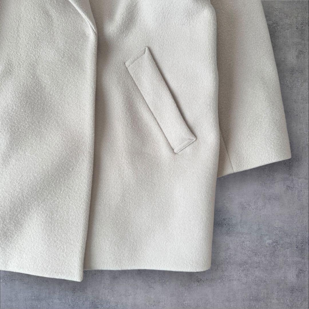 22AW IENA イエナ super140 ウールコクーンショートコート 38