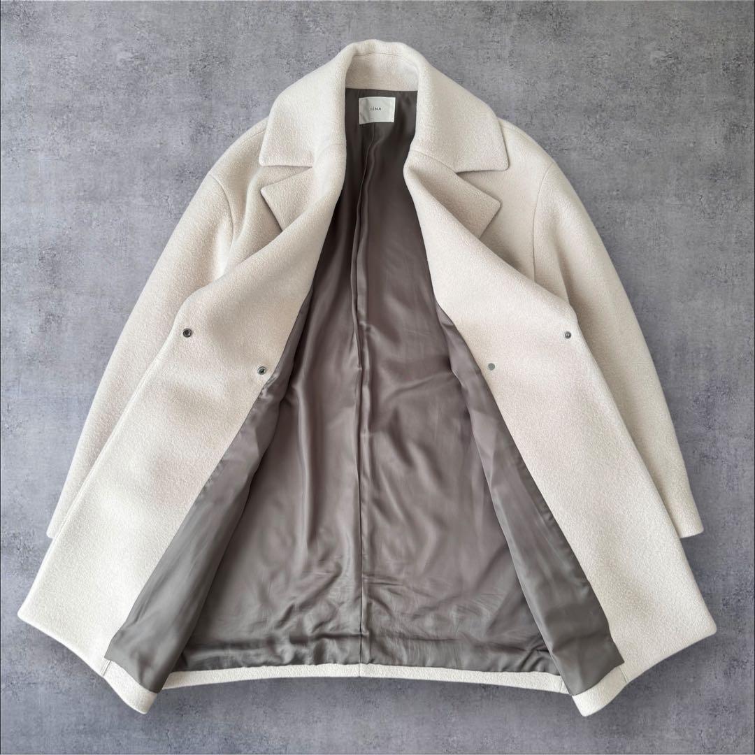 22AW IENA イエナ super140 ウールコクーンショートコート 38