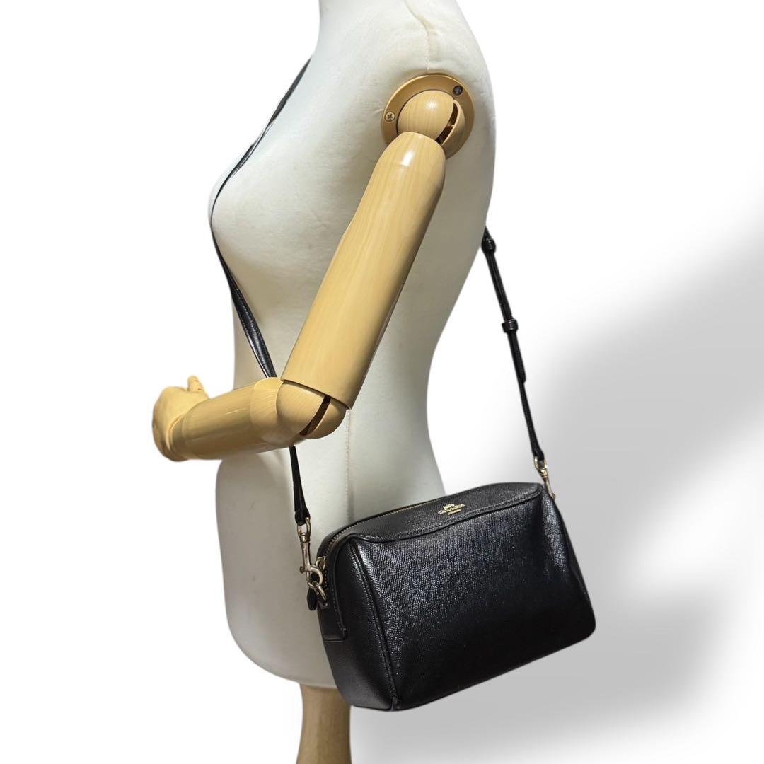 極美品✨️コーチ ミニボストン ショルダーバッグ ベネット 黒 F76629