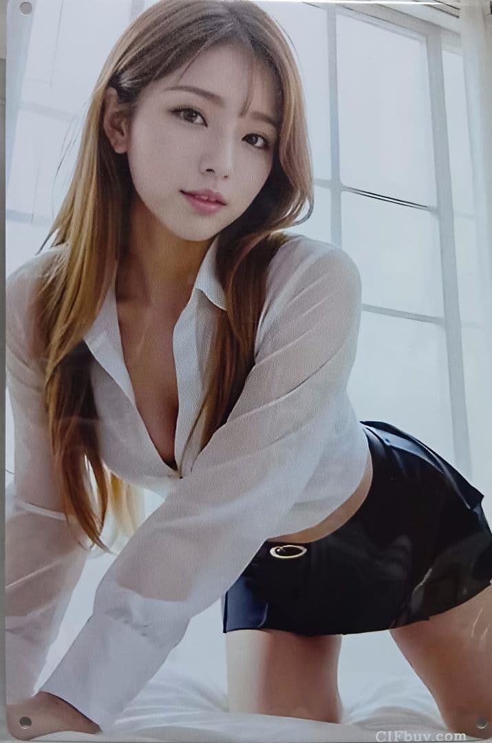 頭*L様 メタルポスター【ブリキ看板】OL　　　30cm×20cm