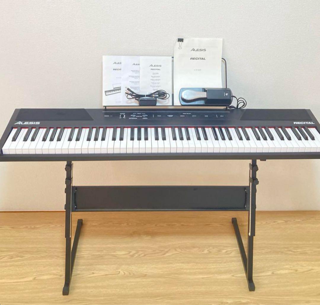 ☆ 付属品多数！！ ALESIS RECITAL 電子ピアノ アレシス 88鍵盤