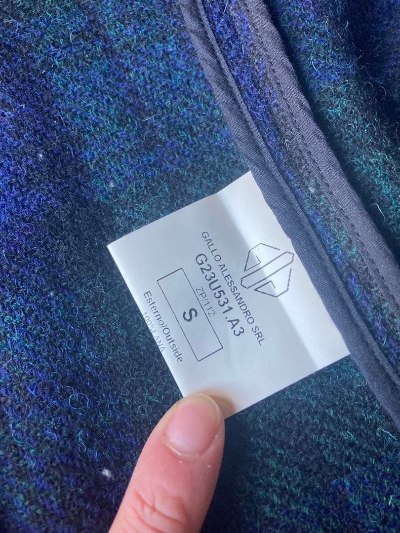 【美品】GOLDEN  チェックテーラードジャケット イタリア製 S