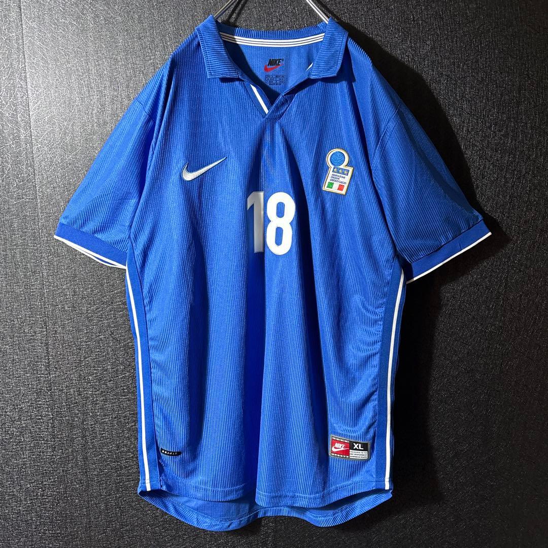 【★ ロベルト・バッジョ】 NIKE イタリア代表 サッカー ユニフォーム XL