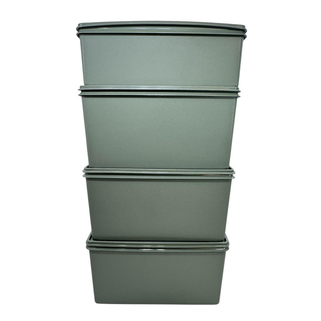 タッパーウェア スーパーケース 4個 セット 収納ケース