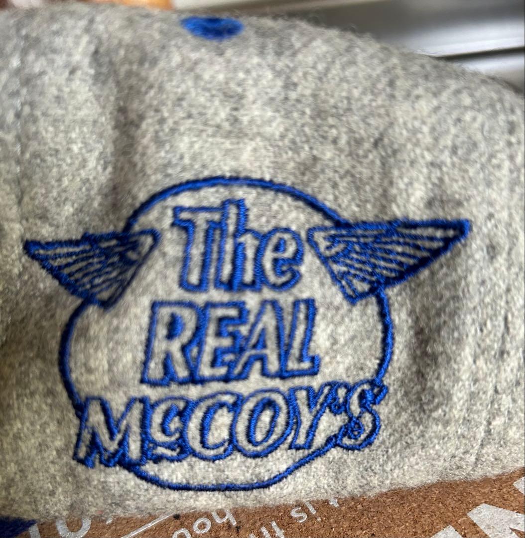 The REAL McCOY'S キャップ グレー ネイビー