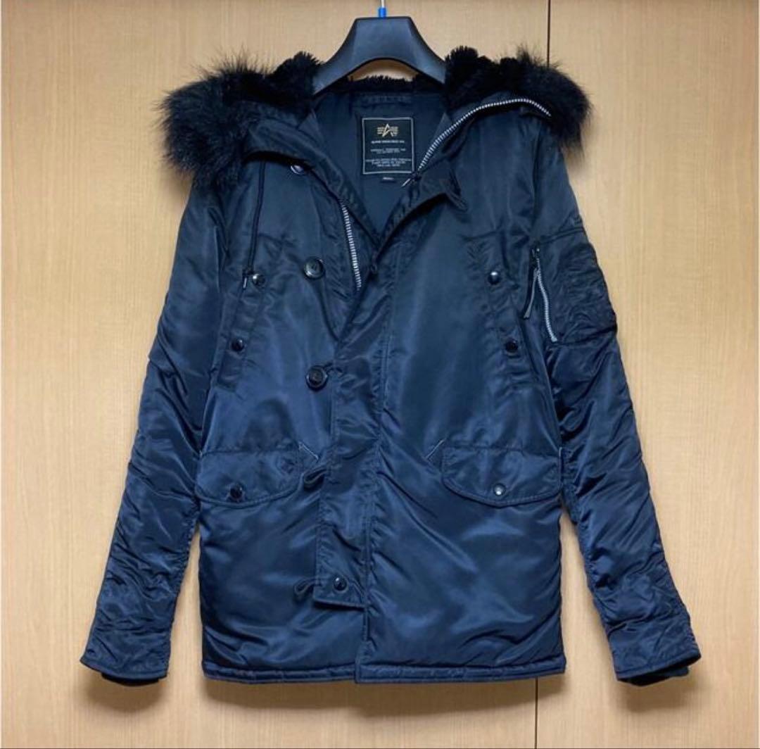 【美品】オールブラック ALPHA アルファ N-3B タイトフィット