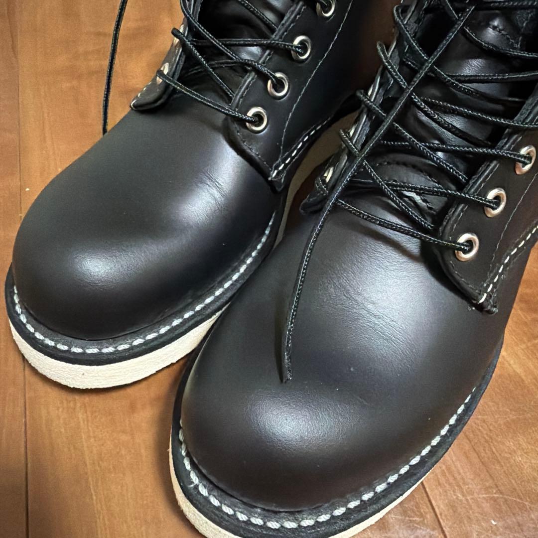 レッドウィング8165黒いレザー ハイカットブーツ