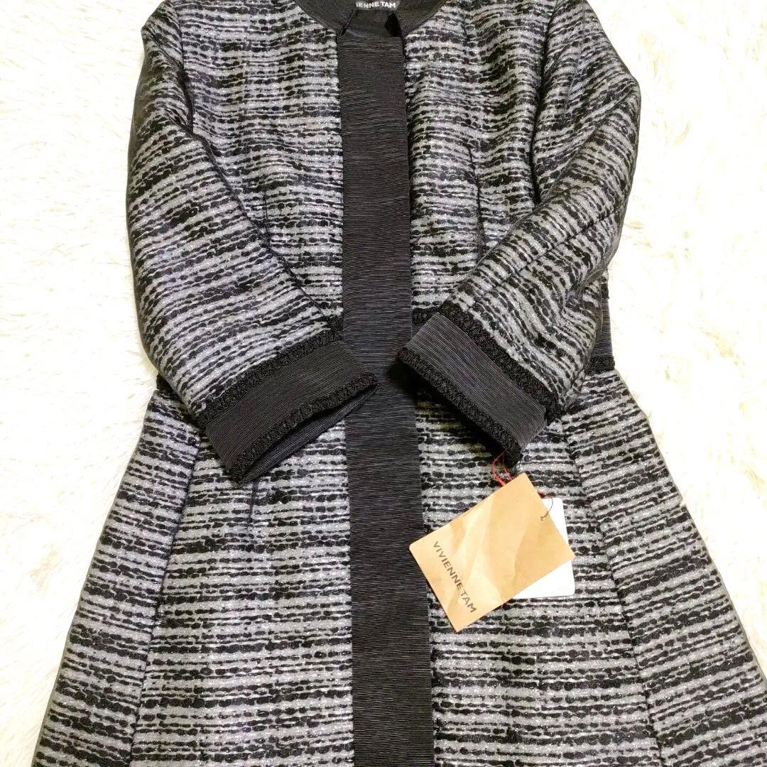 ヴィヴィアンタム シフォンヴェールに包まれたコート レース装飾