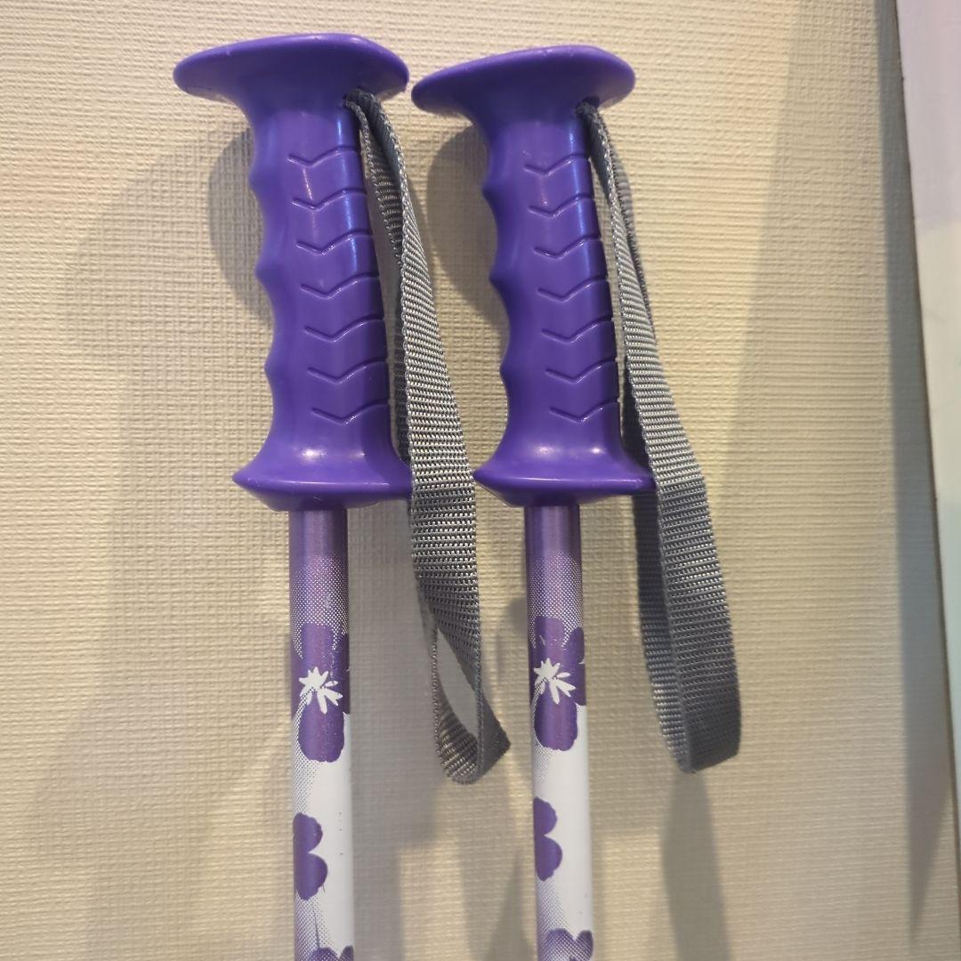 STREULEスキー板130センチ、ストック95センチ、ブーツ23センチ　高学年