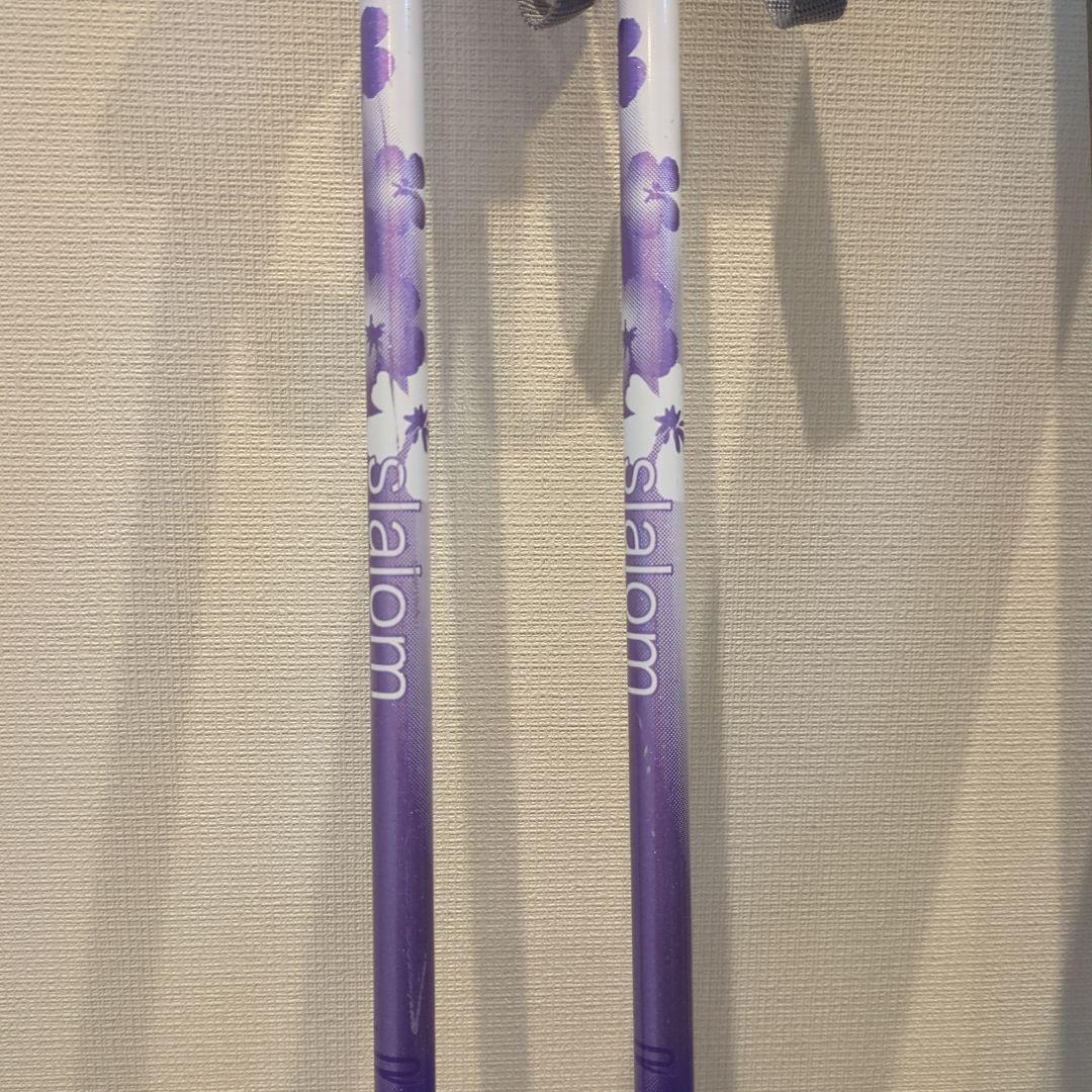 STREULEスキー板130センチ、ストック95センチ、ブーツ23センチ　高学年