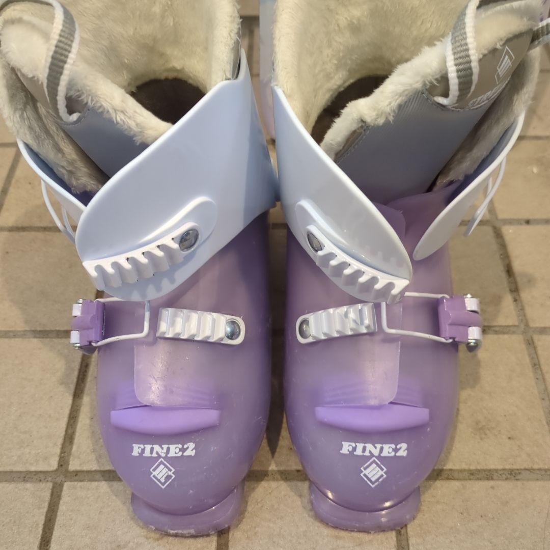 STREULEスキー板130センチ、ストック95センチ、ブーツ23センチ　高学年