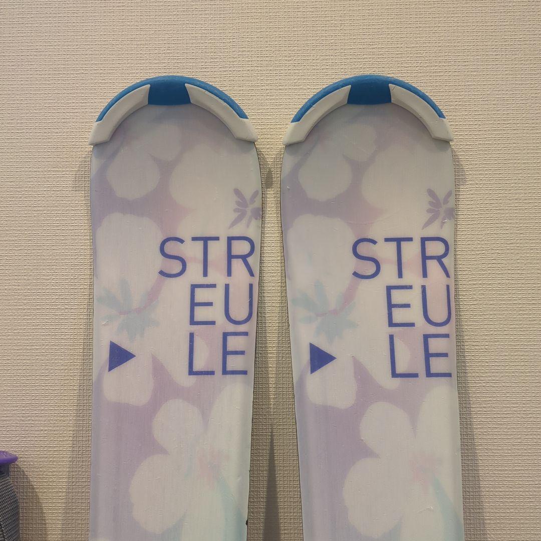 STREULEスキー板130センチ、ストック95センチ、ブーツ23センチ　高学年