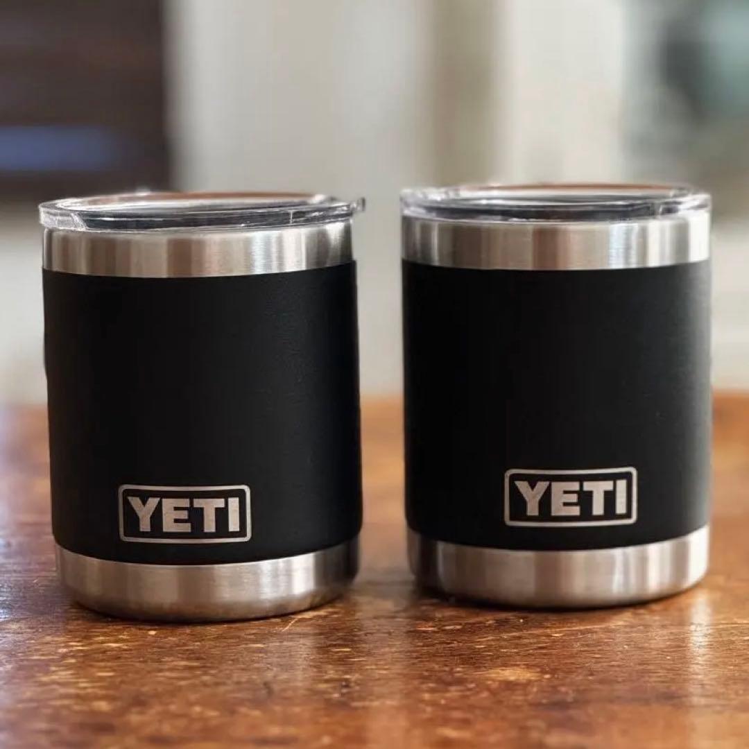 YETI タンブラー 10oz ローボール マグ 黒　2個セット