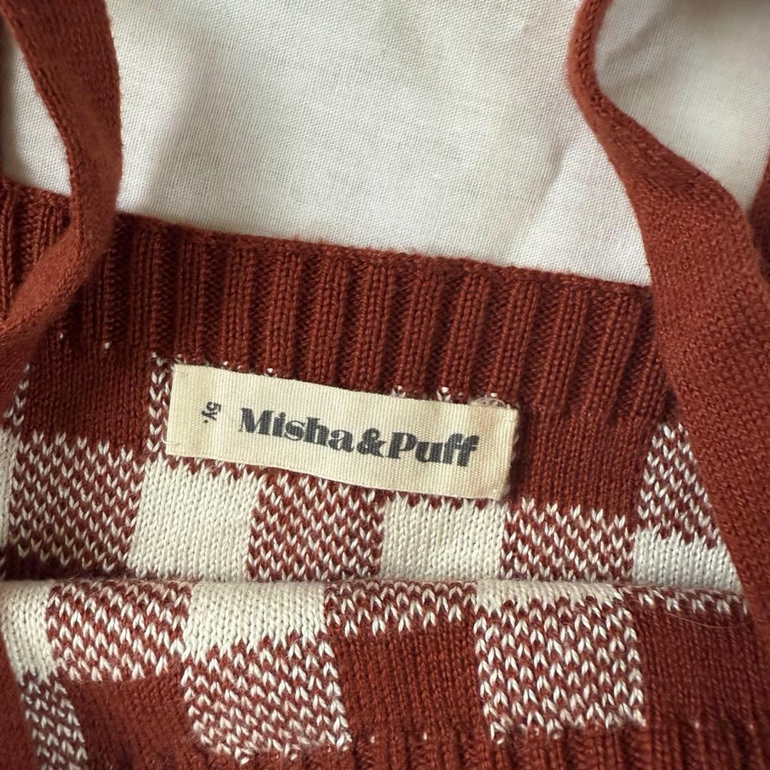 misha&puff ギンガム　セットアップ 5y