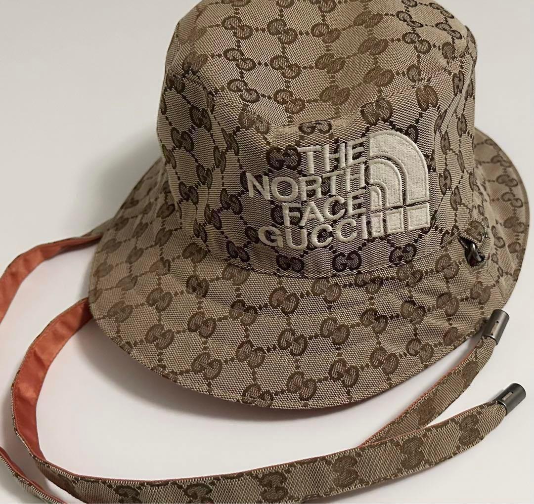 グッチxノースフェイス　GUCCI x NORTHFACE　GGキャンバスハット