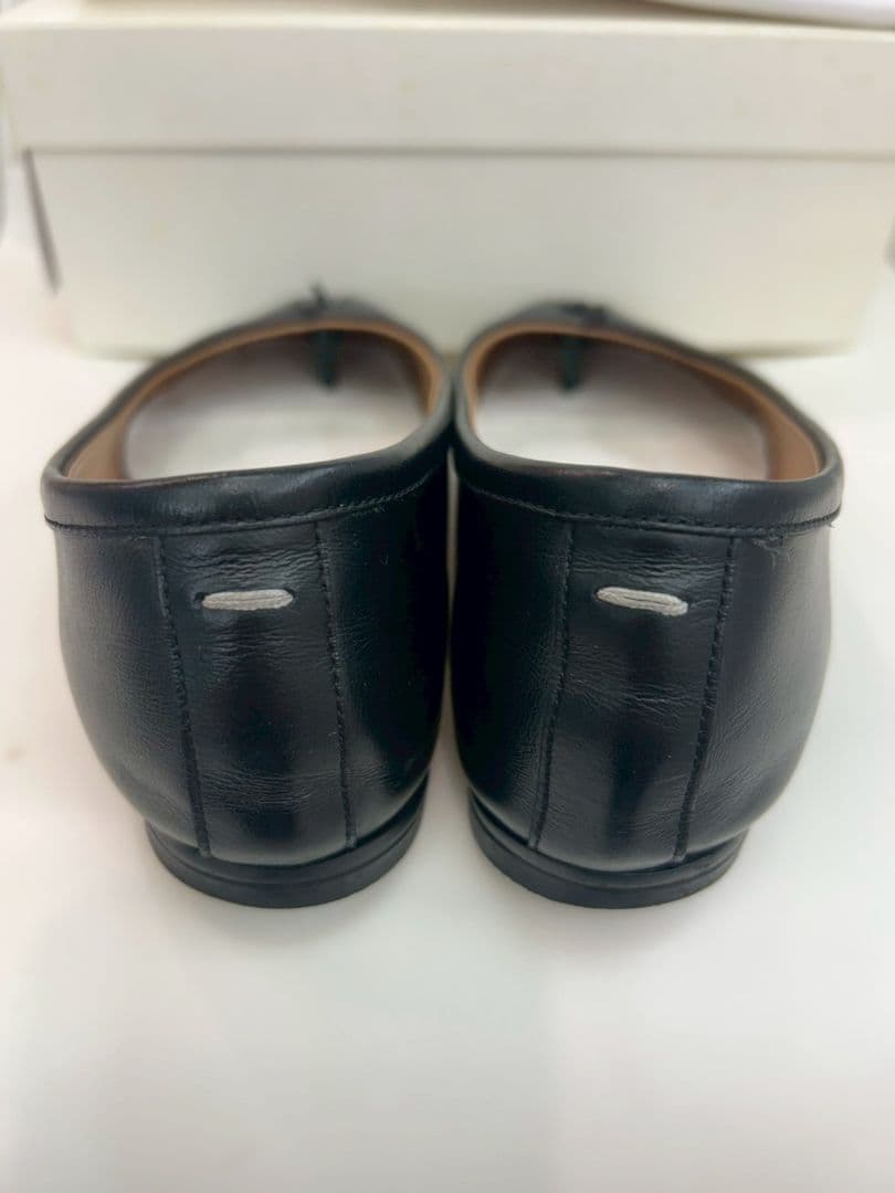 メゾン マルジェラ タビ 足袋シューズ カーフ サイズ38 ブラック