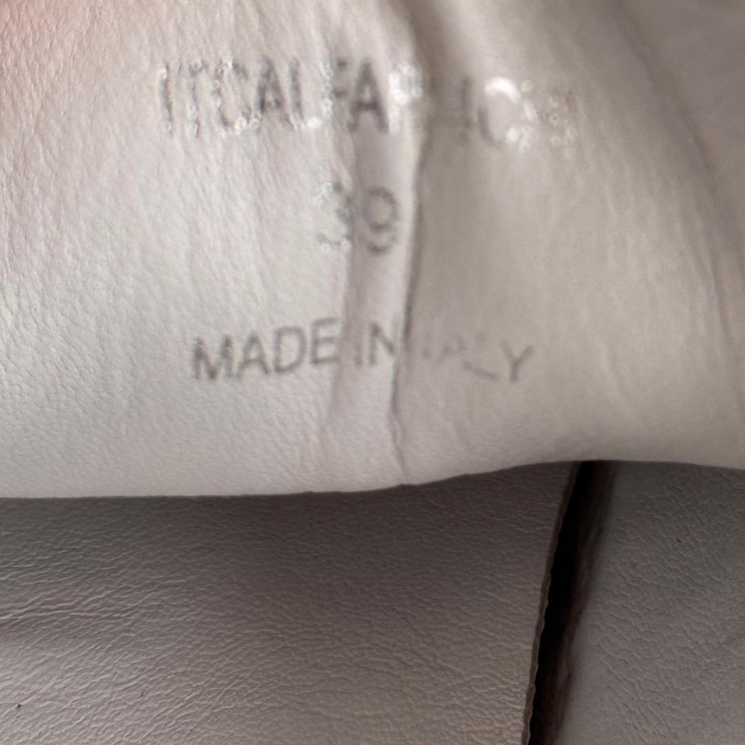 BURBERRY バーバリー ホワイトレザーローカットスニーカー TBモノグラム