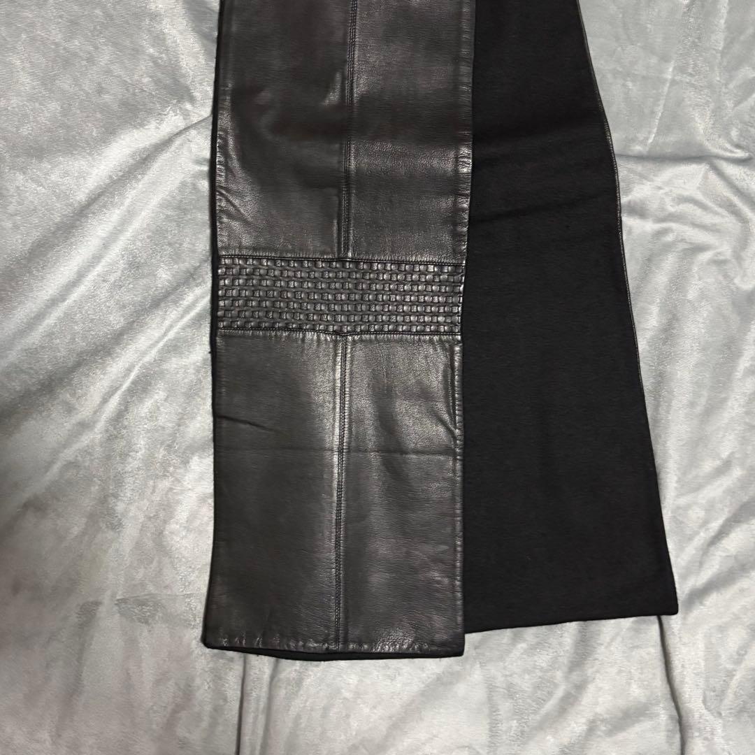 小物 DKNY wool leather muffler