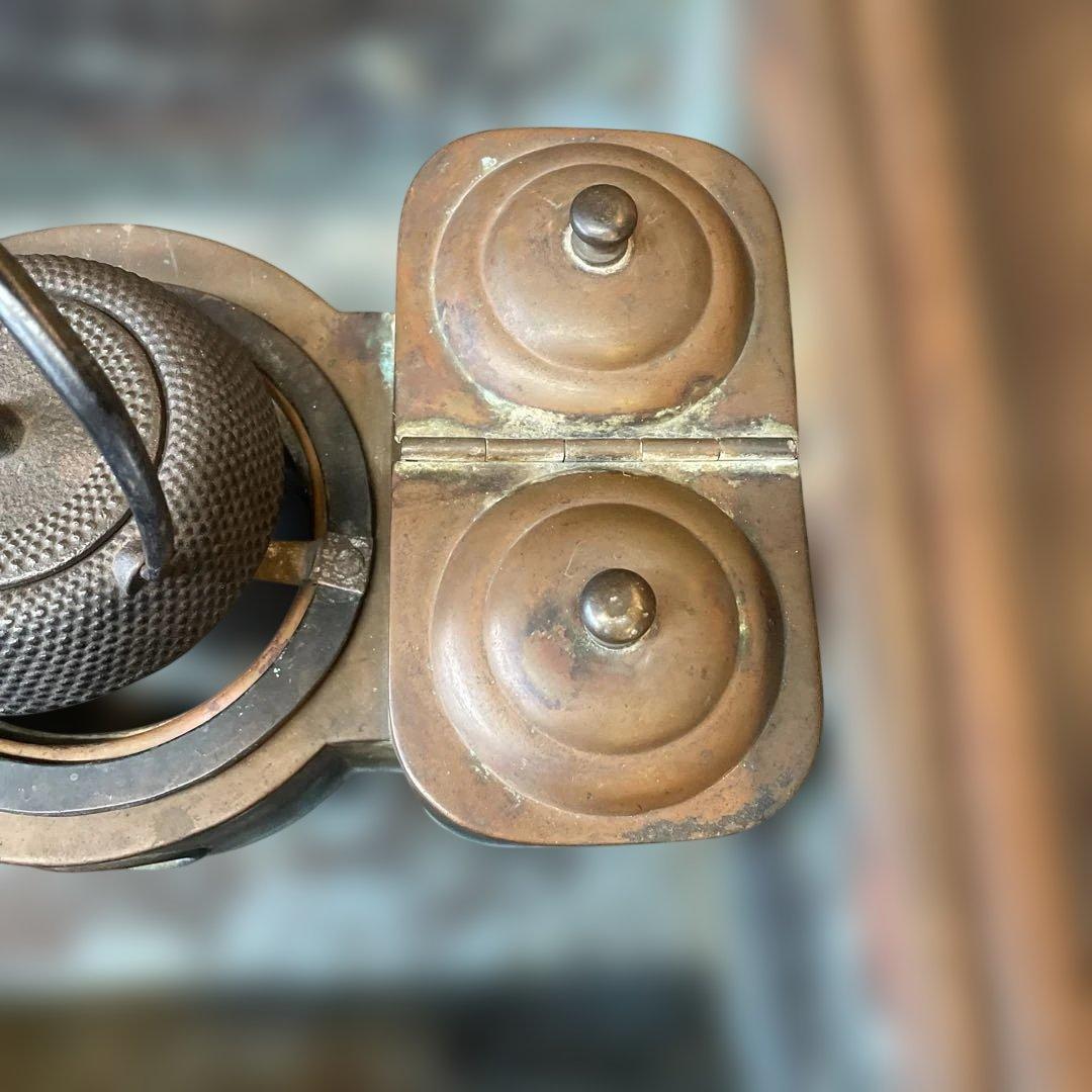 【骨董】関東火鉢　長火鉢　木製　明治・大正時代作　レトロ　道具