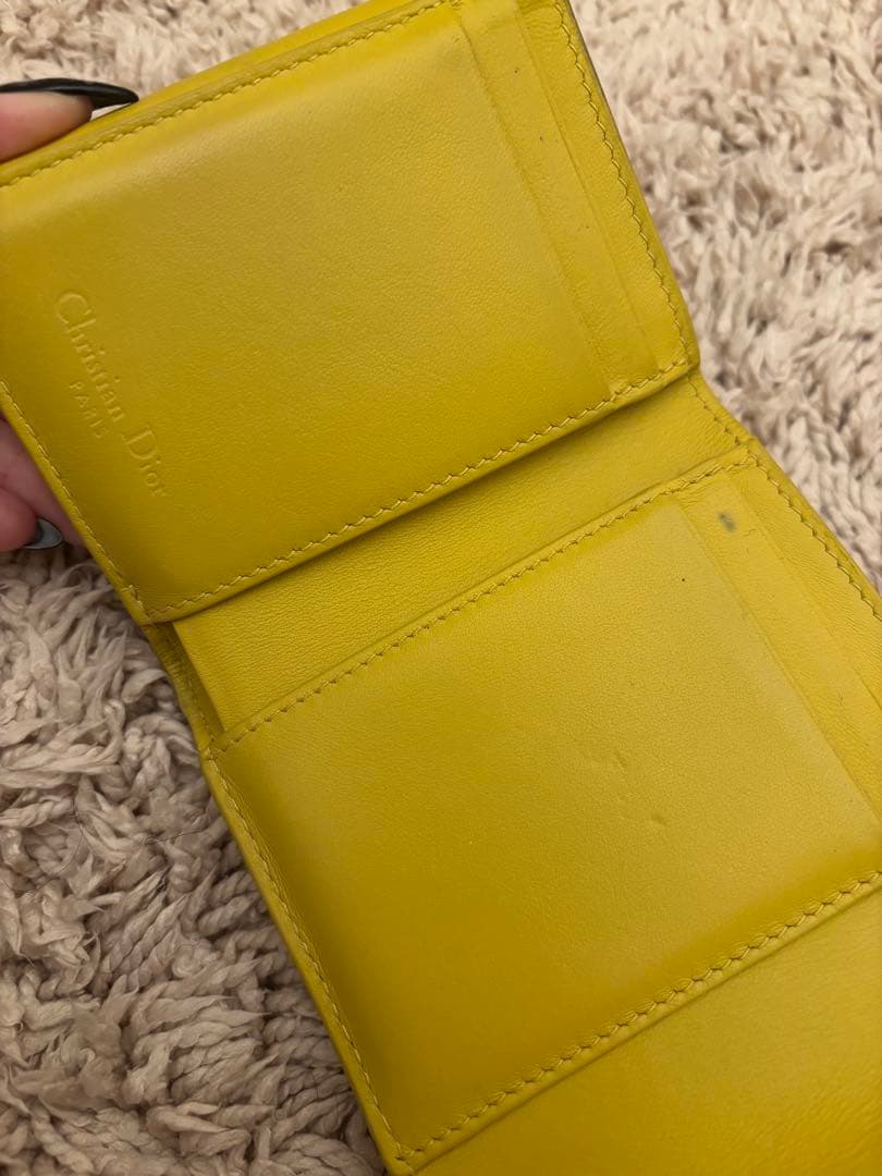Dior ロータスウォレット　キルティング財布　三つ折り財布
