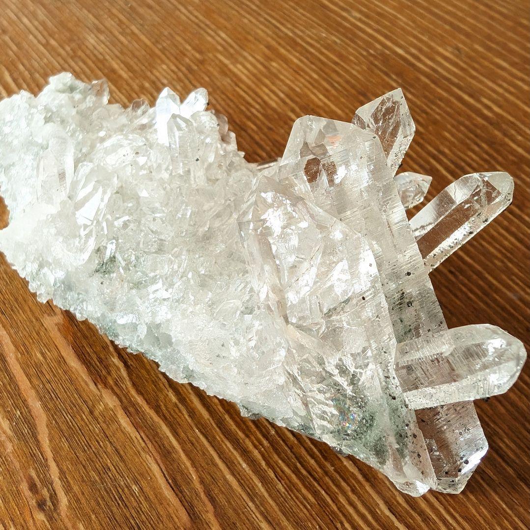 パイライト共生　マニハール産　水晶クラスター　C