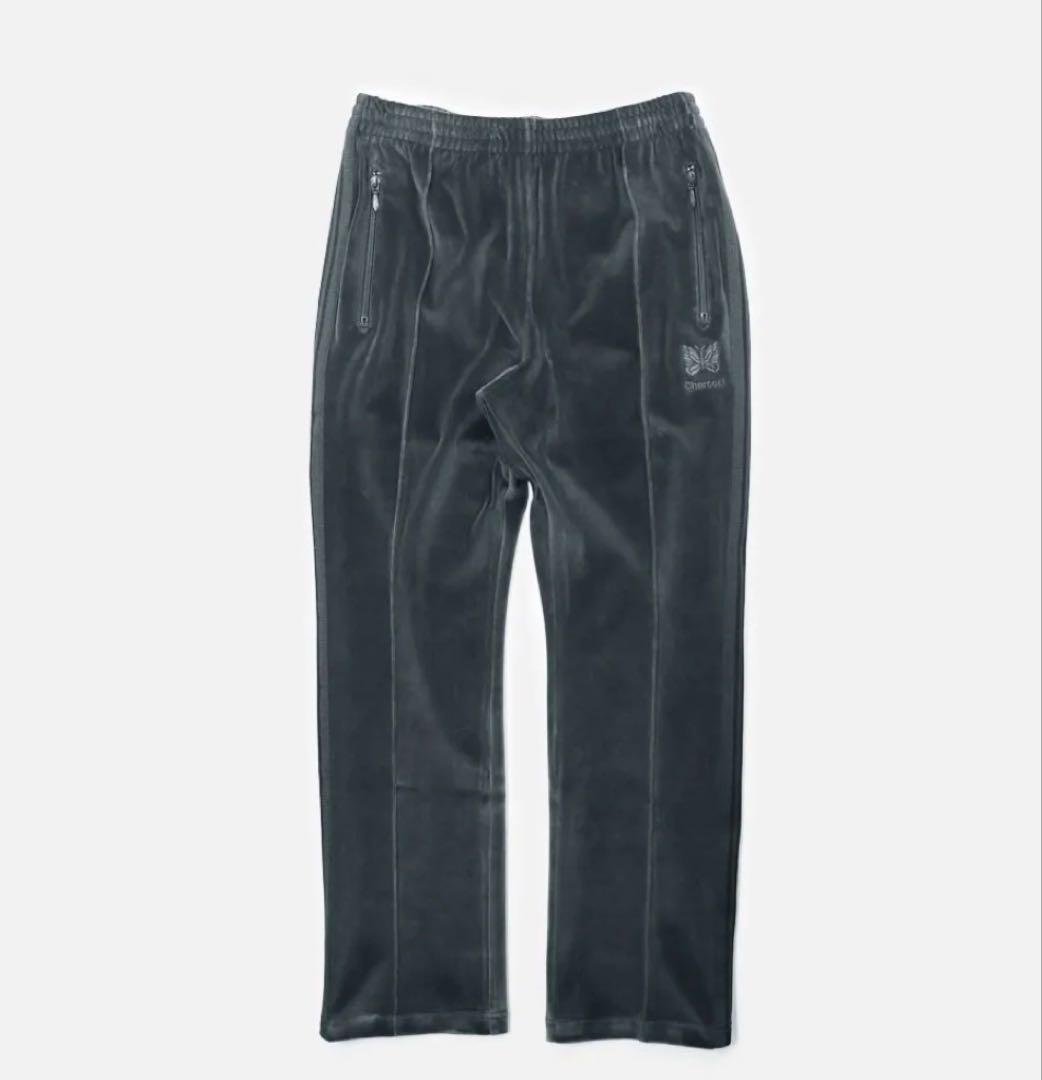 Needles Charcoal別注 ベロア ナロー　トラックパンツ