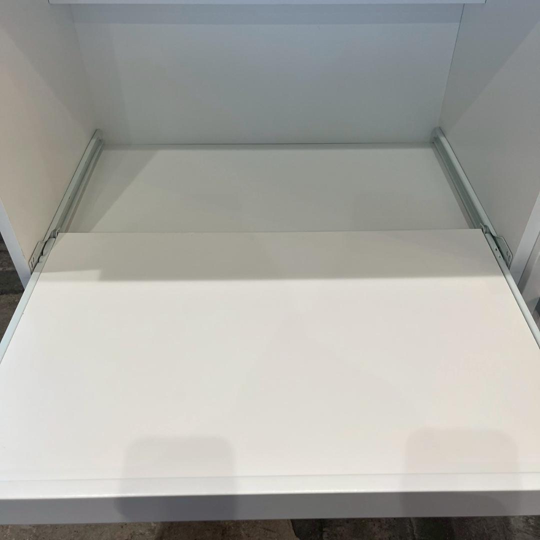 ニトリ キッチンボード フォルムN RE9090GWH レンジ台 食器棚