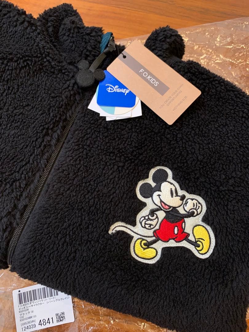 タグ付き新品未使用☻* ミッキー リバーシブルクレイジージャケット 黒 150