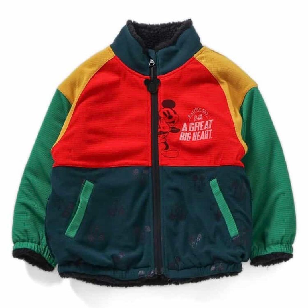 タグ付き新品未使用☻* ミッキー リバーシブルクレイジージャケット 黒 150