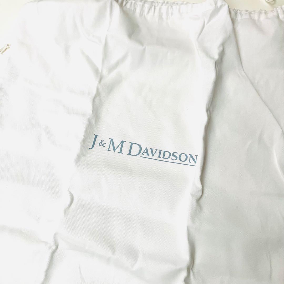 J＆M DAVIDSON メッシュ レイ バケット レザー バッグ ブラック黒色