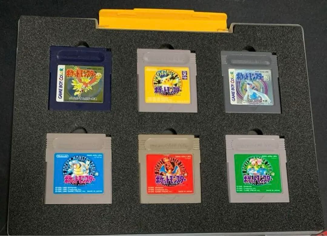 プレミア　ポケットモンスター仕様ゲームボーイ収納ケース　ソフトつき