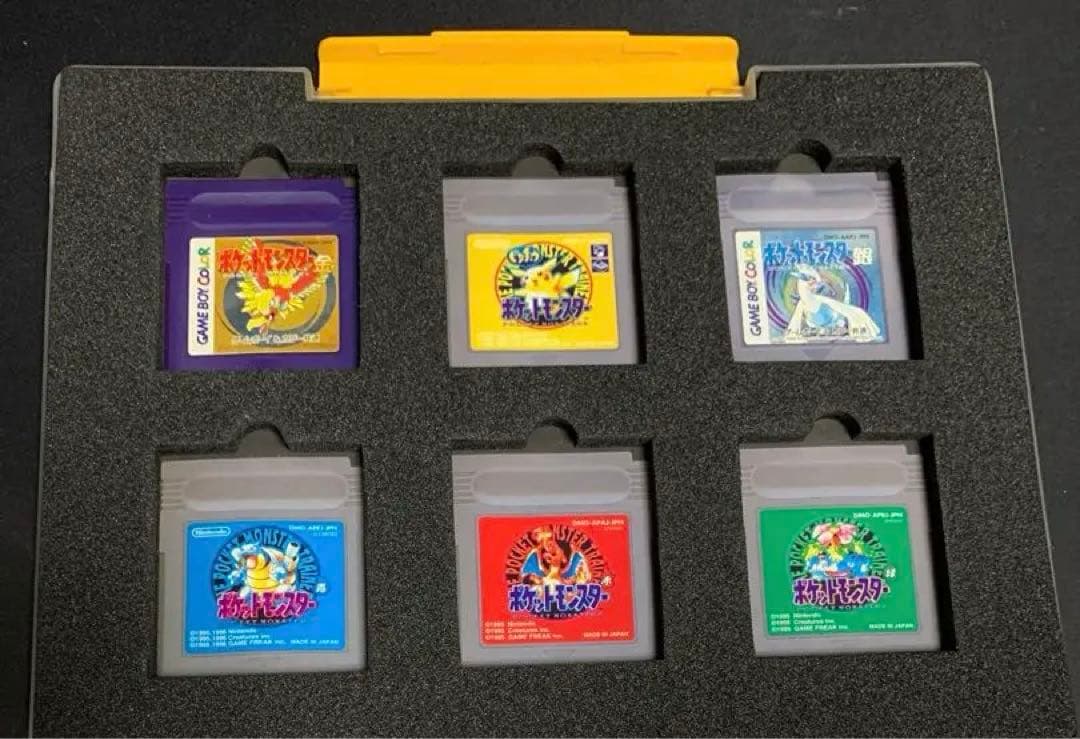 プレミア　ポケットモンスター仕様ゲームボーイ収納ケース　ソフトつき