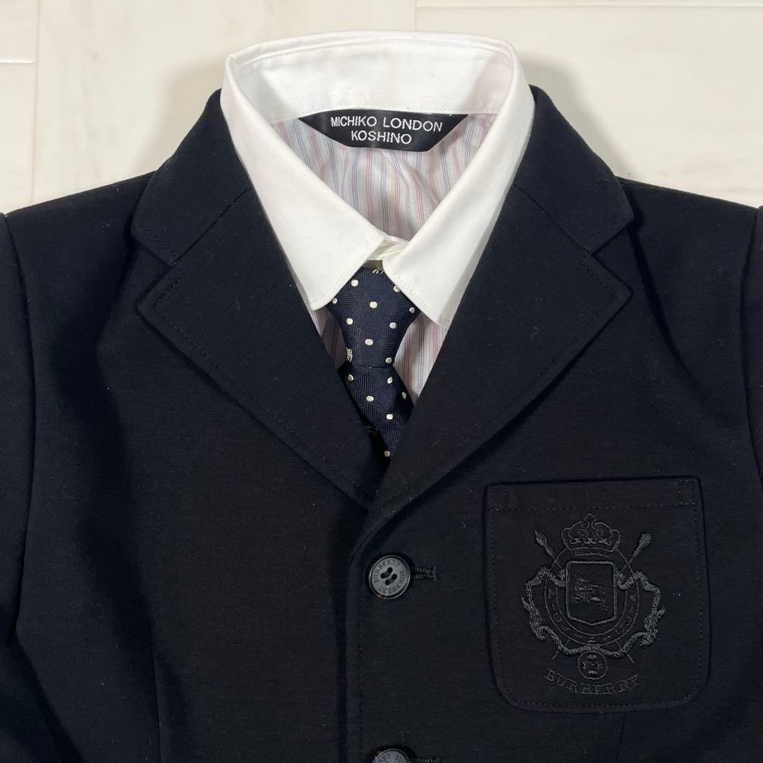 バーバリー フォーマルスーツ 120 卒園式 入学式 ブラック セレモニー 黒