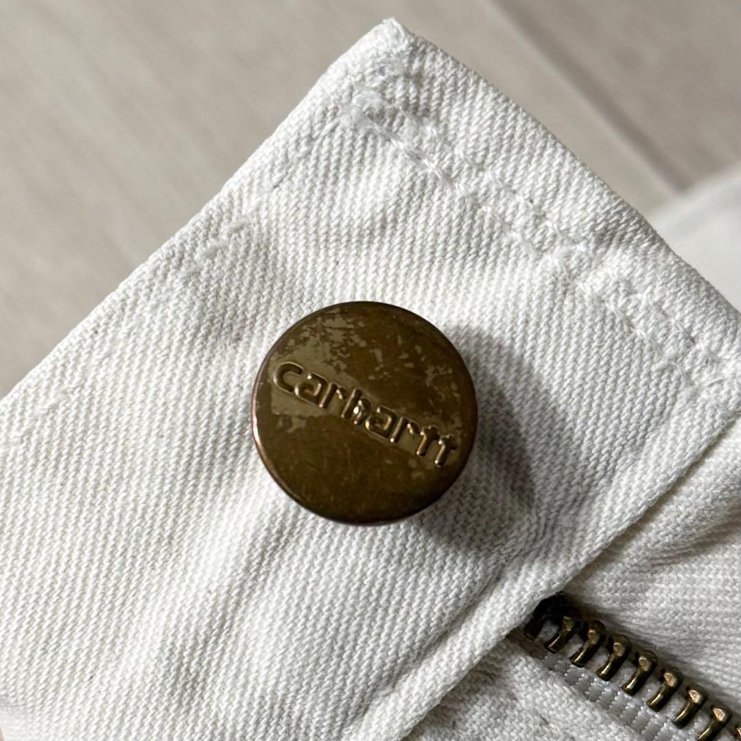 USA製！カーハート ダブルニー ダックパンツ 生成り ナチュラル W36