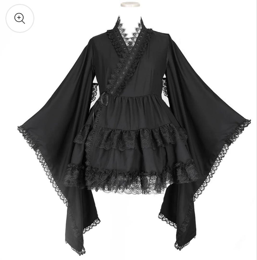 【完売品】MAJOHミニフリル浴衣 ブラック 美品 即購入OK定価36,300円