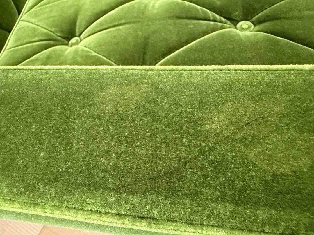 カリモク 60 ロビーチェア3シータ モケットグリーン