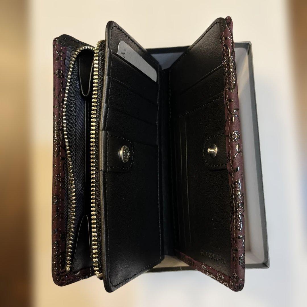 新品未使用　印傳屋　二つ折り財布