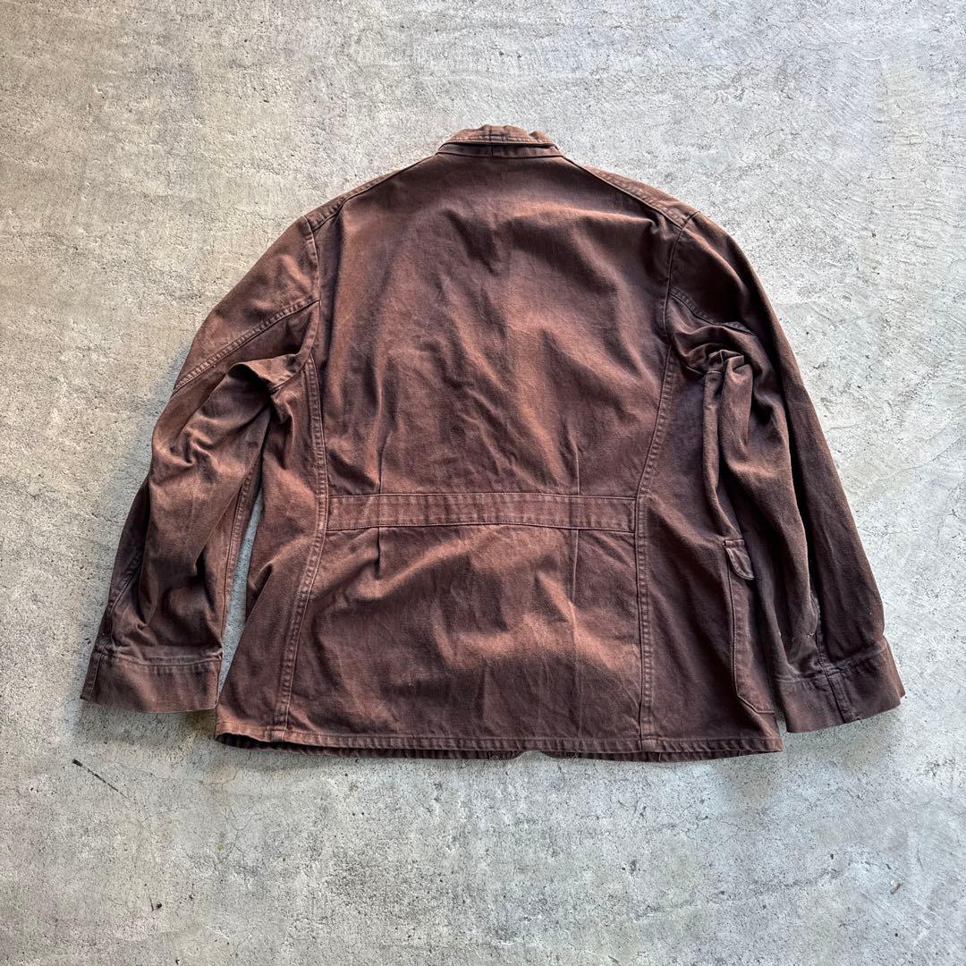 ジャケット・アウター 1950s French Brown Twill Work Jacket