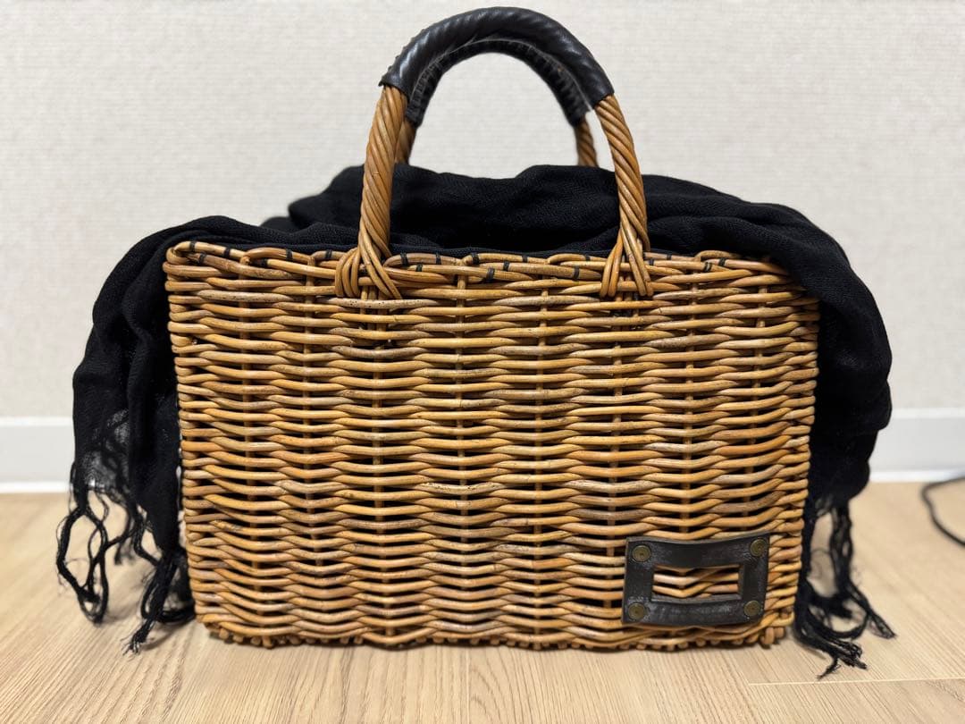 美品⭐︎エバゴス eb.a.gos かごバッグ ブライドルレザー