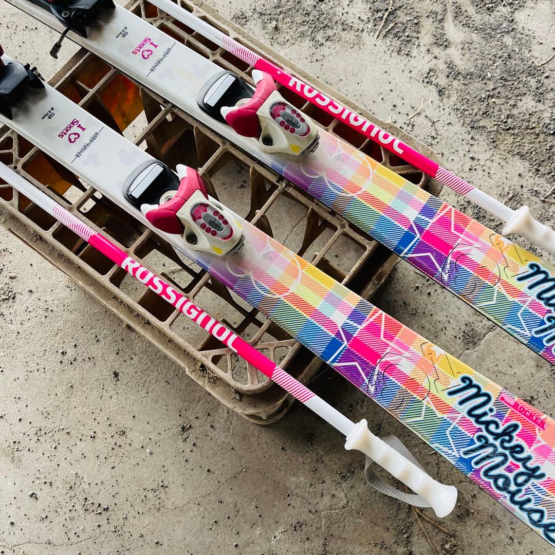 ROCKER スキー板 ビンディング ROSSIGNOLストック セット