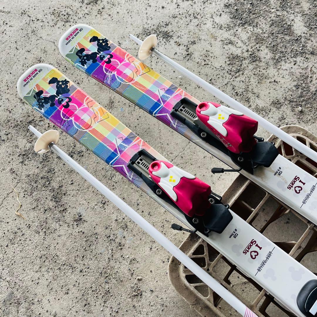 ROCKER スキー板 ビンディング ROSSIGNOLストック セット