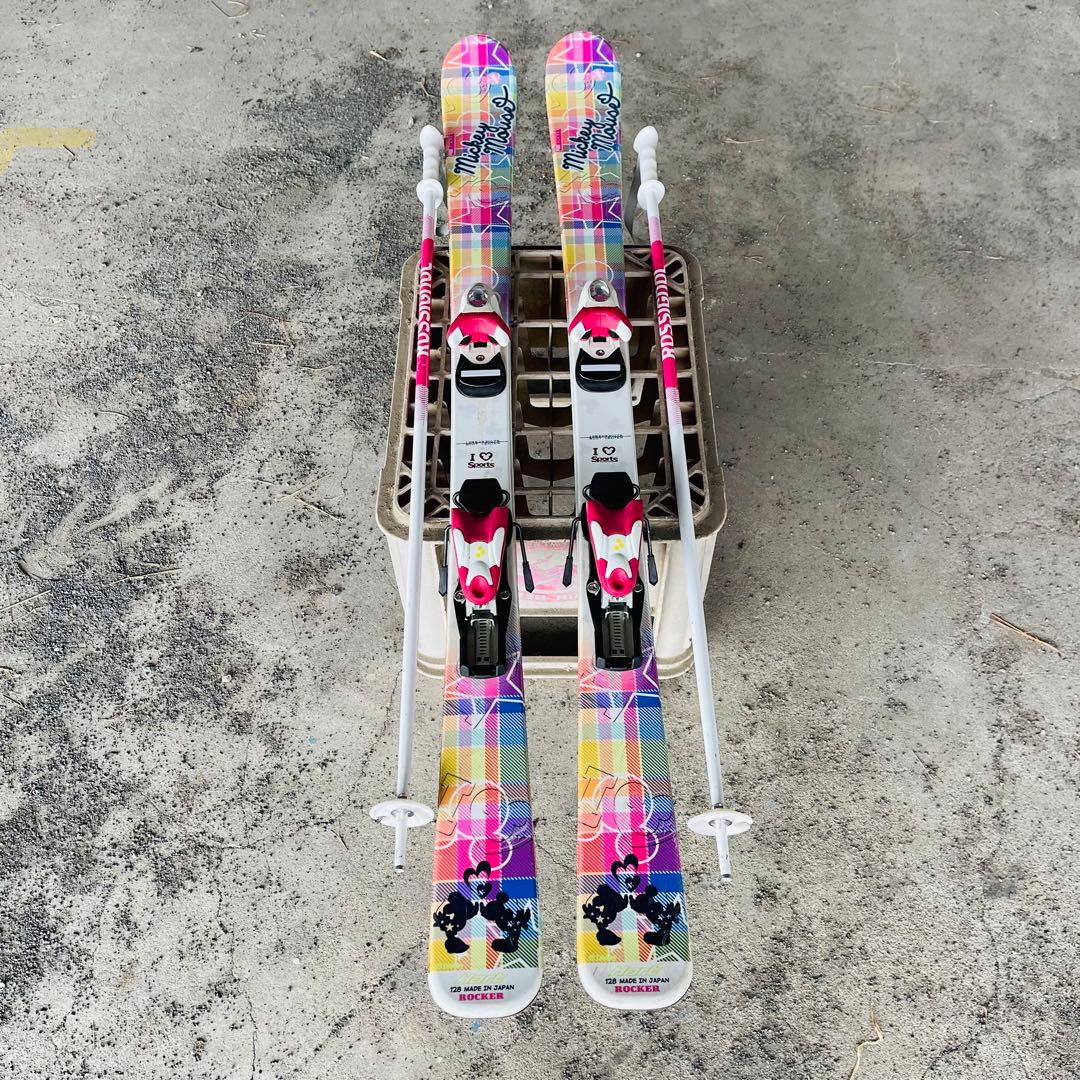ROCKER スキー板 ビンディング ROSSIGNOLストック セット